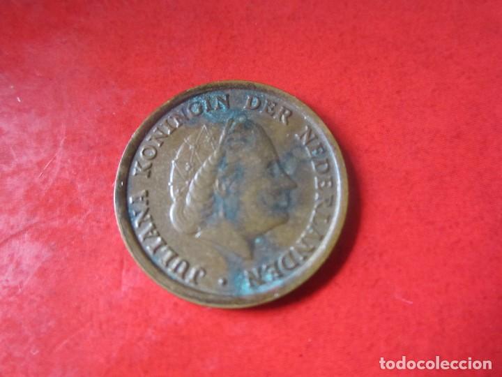 Monedas antiguas de Europa: Holanda. 1 centimo de 1958 - Foto 2