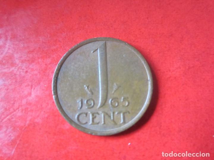 Monedas antiguas de Europa: Holanda. 1 centimo de 1965 - Foto 2
