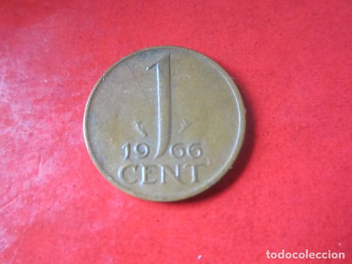Monedas antiguas de Europa: Holanda. 1 centimo de 1966 - Foto 2