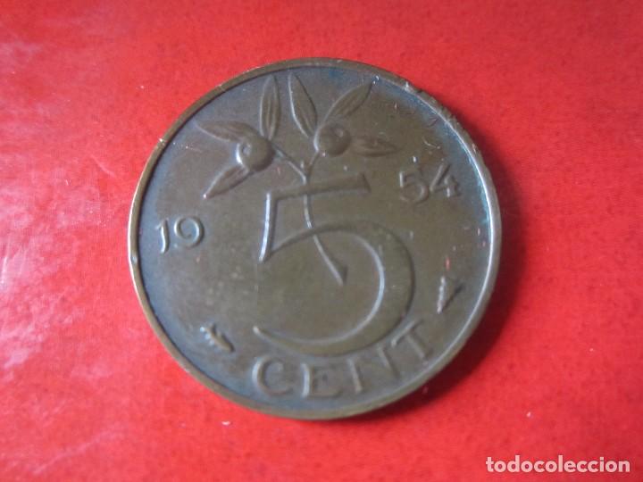 Monedas antiguas de Europa: Holanda. 5 centimos de 1954 - Foto 1