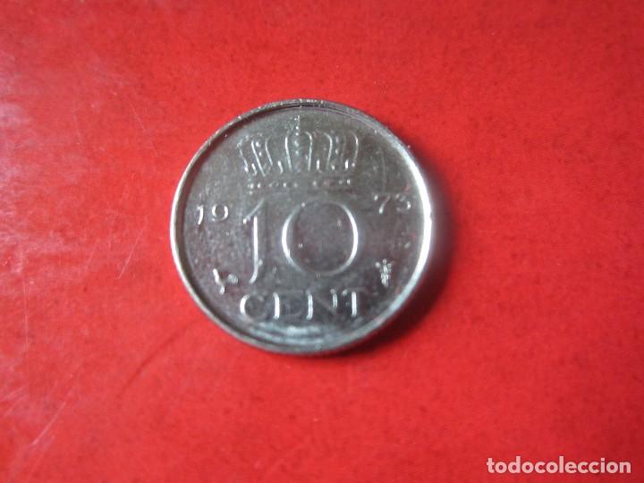 Monedas antiguas de Europa: Holanda. 10 centimos de 1973 - Foto 2