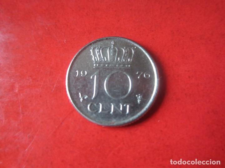 Monedas antiguas de Europa: Holanda. 10 centimos de 1976 - Foto 2