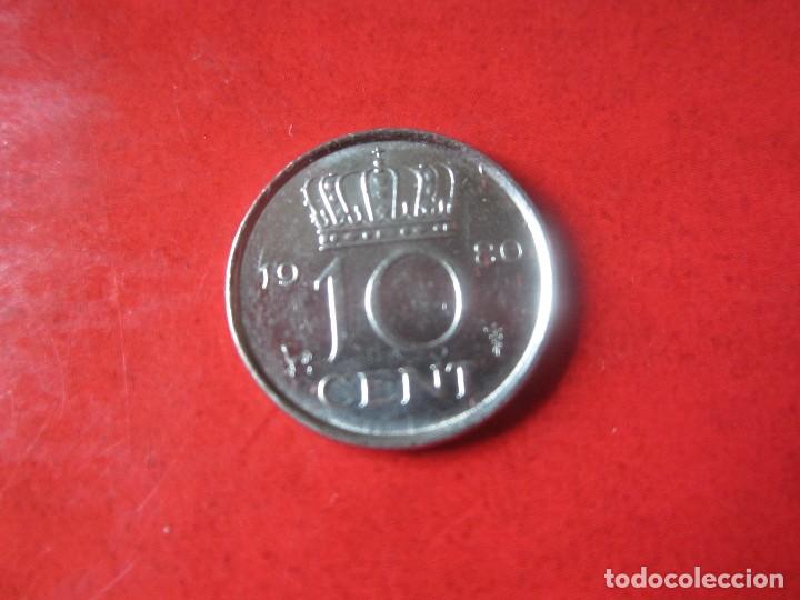 Monedas antiguas de Europa: Holanda. 10 centimos de 1980 - Foto 2