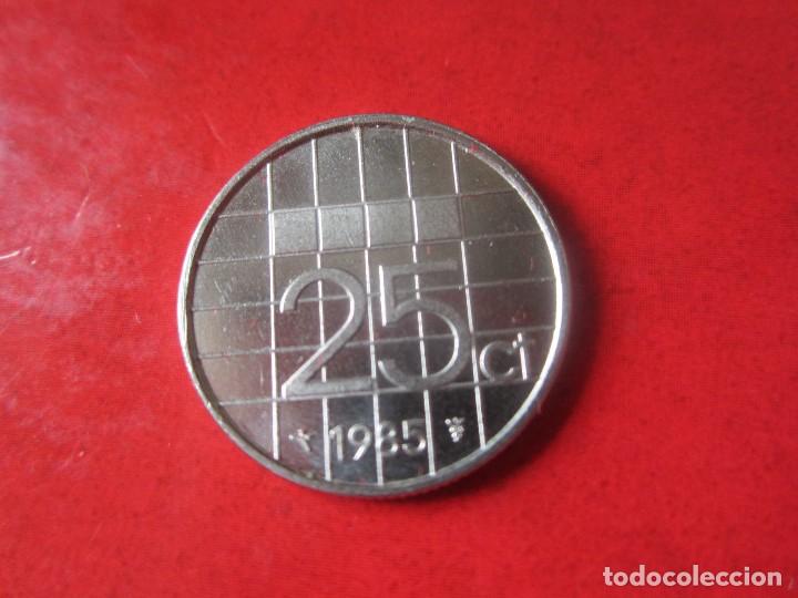 Monedas antiguas de Europa: Holanda. 25 centimos de 1985 - Foto 2