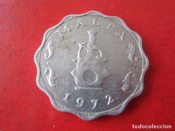 Monedas antiguas de Europa: Malta. moneda de 5 mils. 1972 - Foto 1