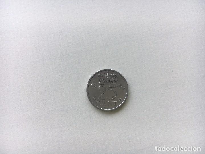 Monedas antiguas de Europa: MONEDA HOLANDA 25 CENT 1950 - Foto 2