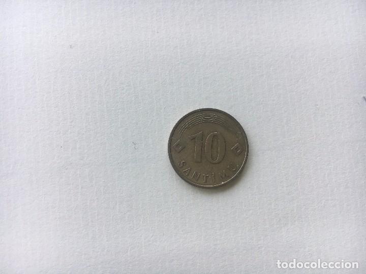 Monedas antiguas de Europa: MONEDA LETONIA 10 SANTIMU 1992 - Foto 2