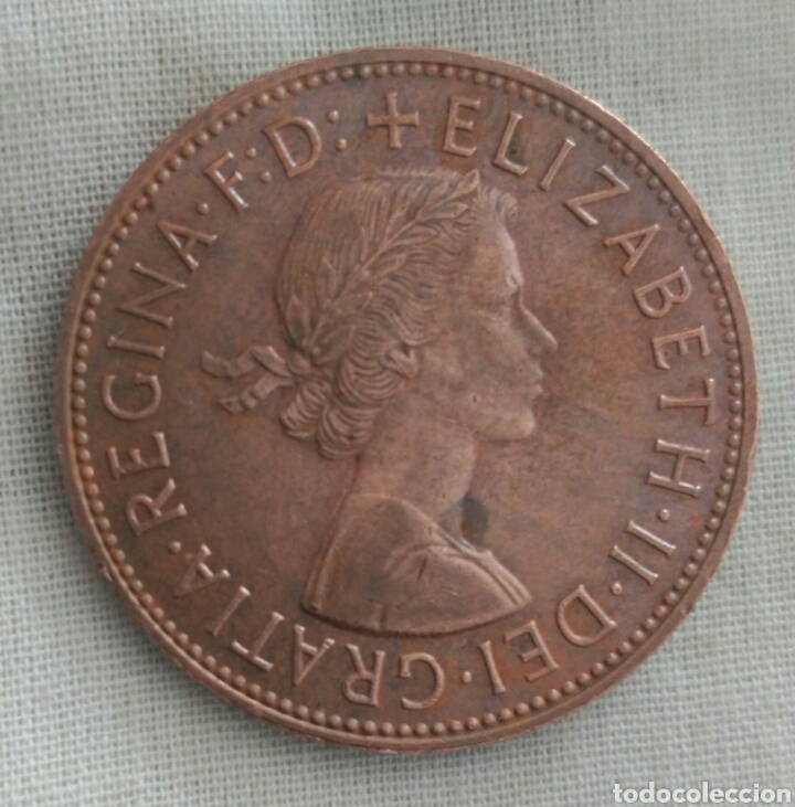 Monnaies anciennes de Europe: MONEDA 1967 ONE PENNY REGINA ELIZABETH II DEL GRATIA