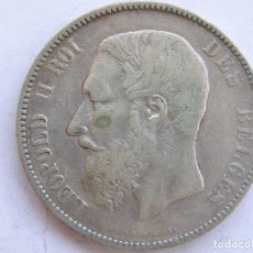 Monedas antiguas de Europa: BELGICA. 5 FRANCOS.1873.PLATA. Lote 93043510