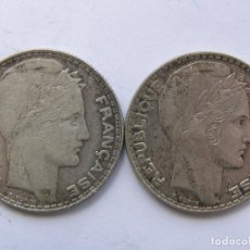 Monedas antiguas de Europa: FRANCIA. 2 PIEZAS DE 10 FRANCOS.1931 Y 1934. PLATA. Lote 93143555