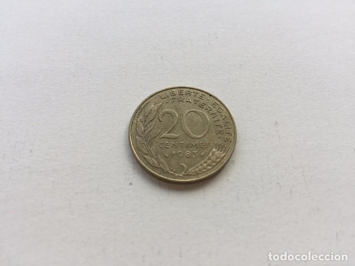Monedas antiguas de Europa: MONEDA FRANCIA 20 C&Eacute;NTIMOS 1983 - Foto 1
