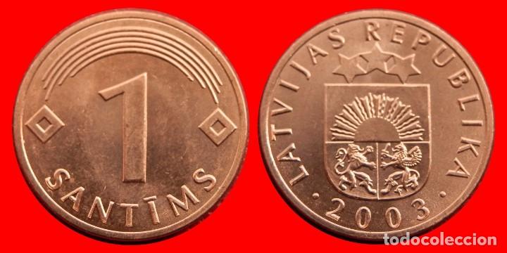 Monedas antiguas de Europa: 1 SANTIMS 2003 SIN CIRCULAR LETONIA 0568SC - Foto 1