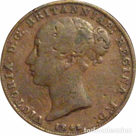 Monedas antiguas de Europa: GIBRALTAR. 2 QUARTOS 1.842/41 - Foto 2