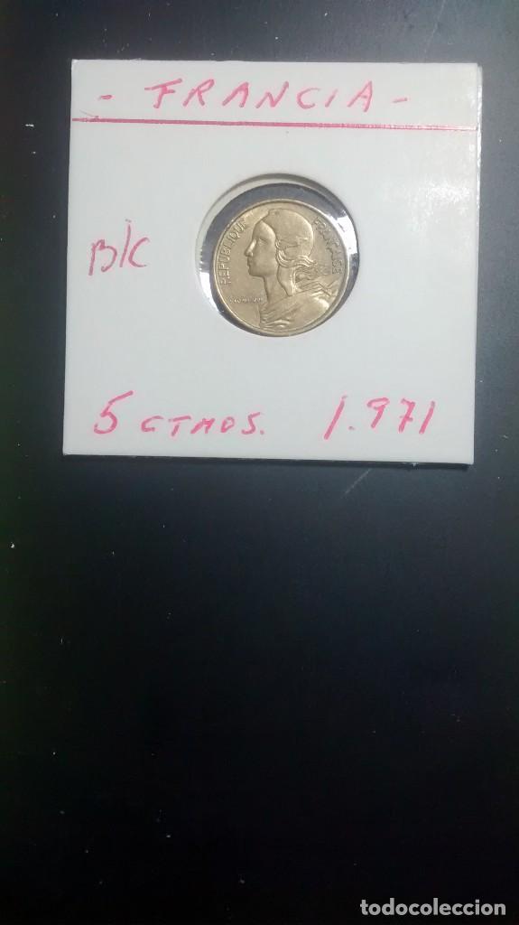 Monedas antiguas de Europa: FRANCIA 5 CENTIMOS 1971 BC KM 933 - Foto 1