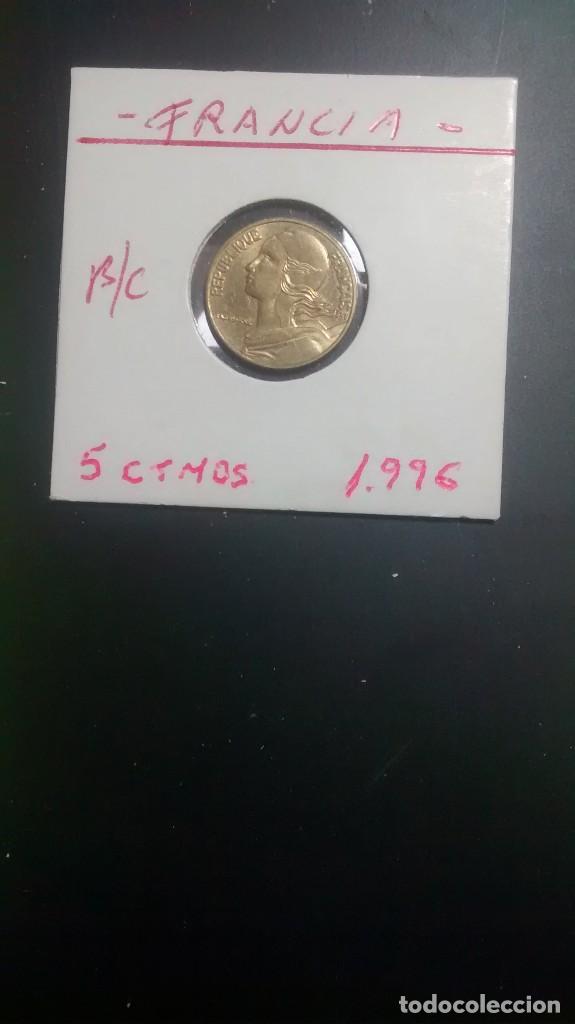 Monedas antiguas de Europa: FRANCIA 5 CENTIMOS 1996 MBC KM 933 - Foto 1