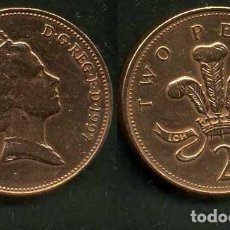 Monedas antiguas de Europa: GRAN BRETAÑA 2 PENCE AÑO 1997 ( ELIZABETH II - REINA DE INGLATERRA DESDE 1952 ) Nº6