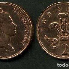 Monedas antiguas de Europa: GRAN BRETAÑA 2 PENCE AÑO 1997 ( ELIZABETH II - REINA DE INGLATERRA DESDE 1952 ) Nº7