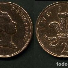 Monedas antiguas de Europa: GRAN BRETAÑA 2 PENCE AÑO 1997 ( ELIZABETH II - REINA DE INGLATERRA DESDE 1952 ) Nº8