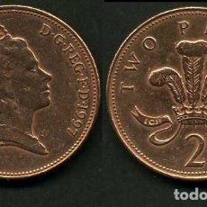 Monedas antiguas de Europa: GRAN BRETAÑA 2 PENCE AÑO 1997 ( ELIZABETH II - REINA DE INGLATERRA DESDE 1952 ) Nº15