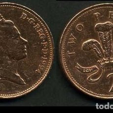 Monedas antiguas de Europa: GRAN BRETAÑA 2 PENCE AÑO 1994 ( ELIZABETH II - REINA DE INGLATERRA DESDE 1952 ) Nº17. Lote 96351851