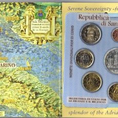 Monedas antiguas de Europa: SAN MARINO - EUROS 2005 - CARTERA OFICIAL OCHO VALORES MAS MONEDA DE PLATA DE 5 EUROS FDC