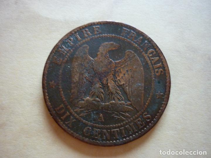 Monedas antiguas de Europa: FRANCIA, DIX CENTIMES 1855 A - Foto 2
