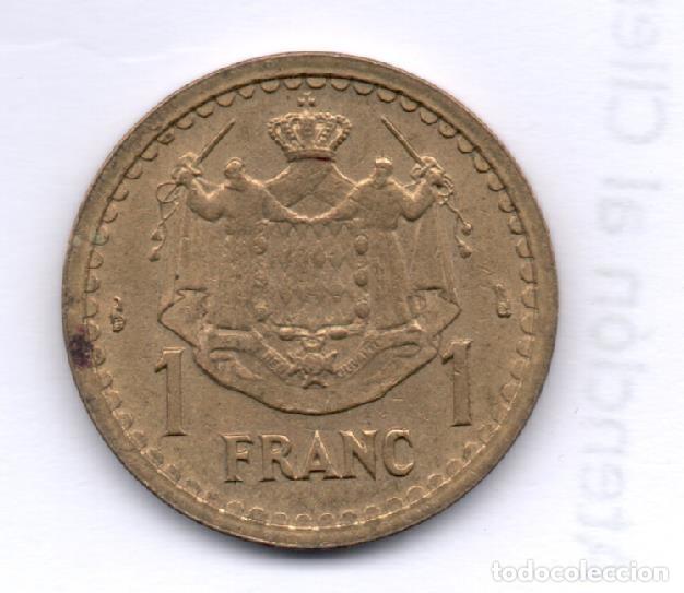 Monedas antiguas de Europa: MONACO - 1 FRANC  KM120a - Foto 1