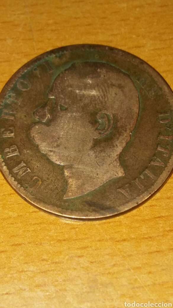 Monedas antiguas de Europa: Moneda Italia 10 cent&eacute;simo 1894 - Foto 2