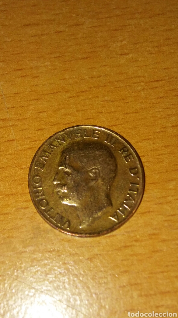 Monedas antiguas de Europa: Moneda Italia 5 cent&eacute;simo 1921 - Foto 2