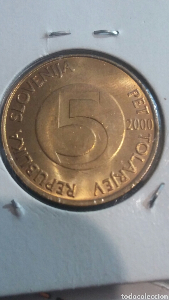 Monedas antiguas de Europa: Moneda Eslovenia 5t.2000 - Foto 2