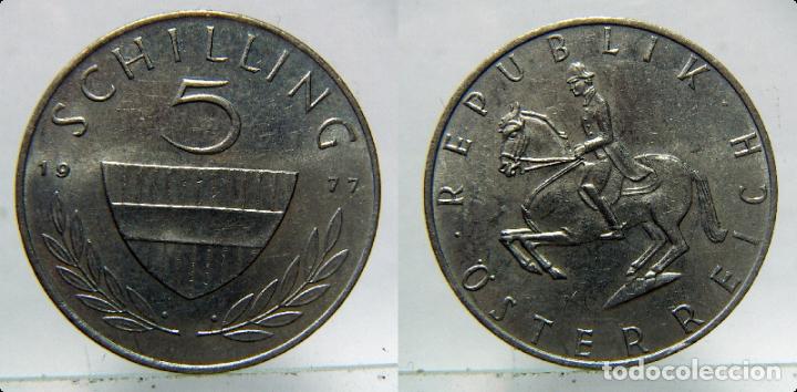Monedas antiguas de Europa: MONEDA DE AUSTRIA 5 SCHILLING 1977 - Foto 1