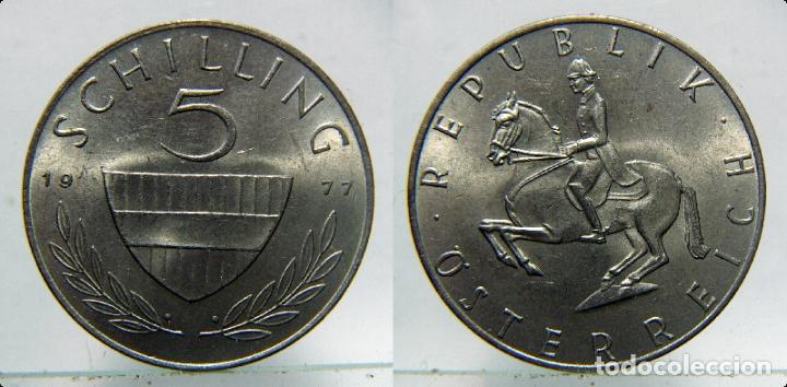 Monedas antiguas de Europa: MONEDA DE AUSTRIA 5 SCHILLING 1977 - Foto 1