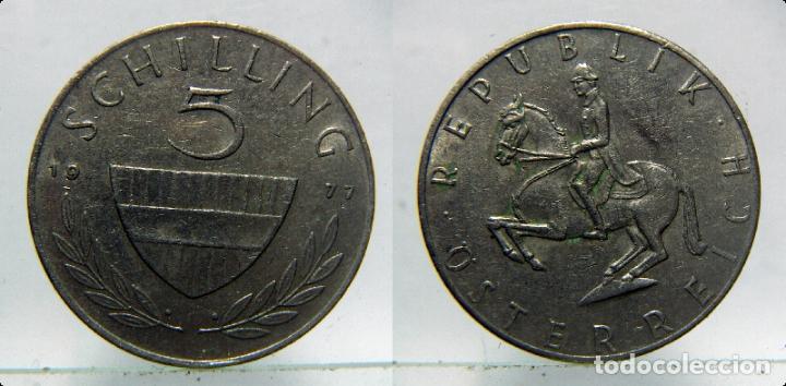 Monedas antiguas de Europa: MONEDA DE AUSTRIA 5 SCHILLING 1977 - Foto 1