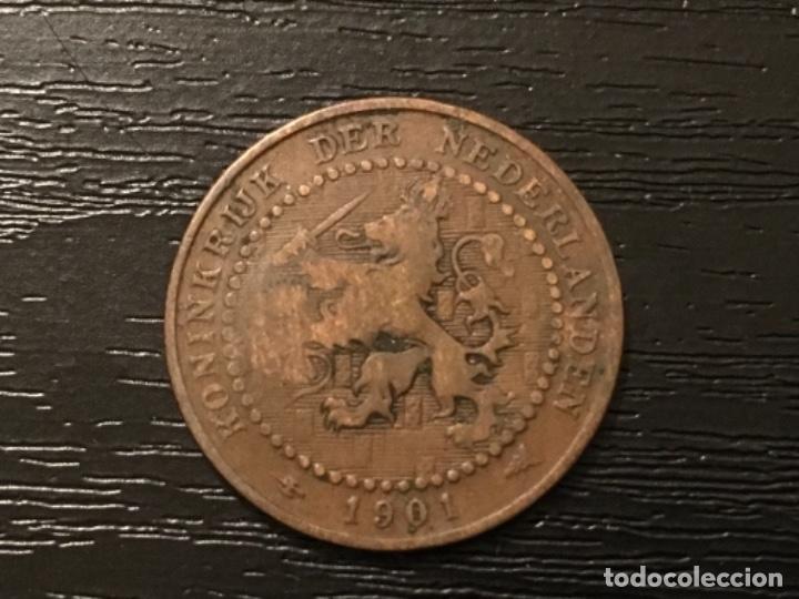 Monedas antiguas de Europa: Moneda 1 cent Holanda 1901 - Foto 1