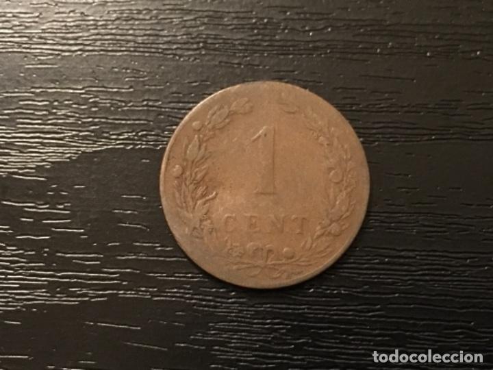 Monedas antiguas de Europa: Moneda 1 cent Holanda 1901 - Foto 2