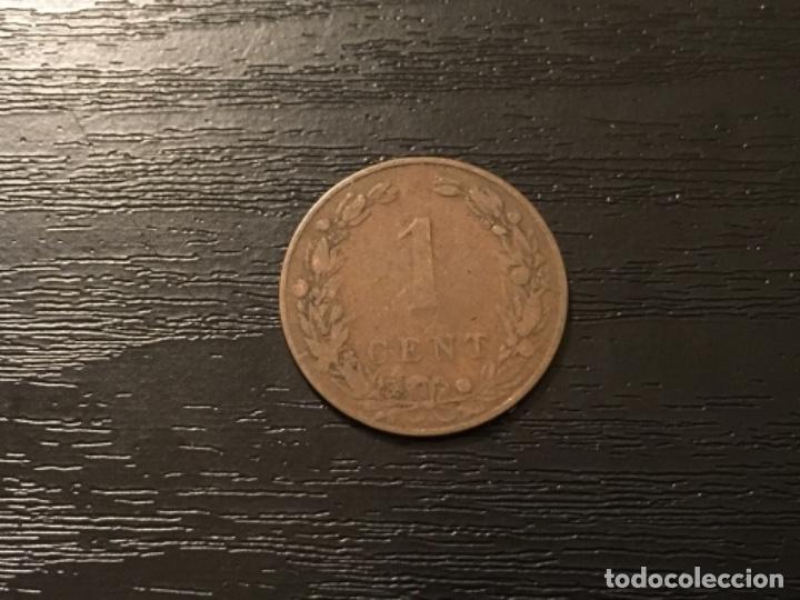 Monedas antiguas de Europa: Moneda 1 cent Holanda 1902 - Foto 2
