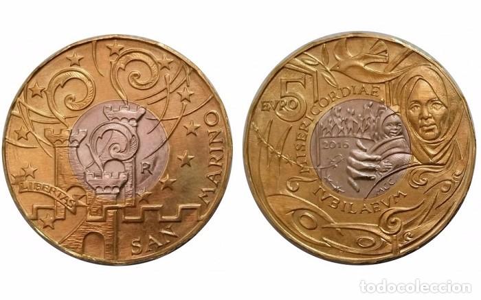 Monedas antiguas de Europa: [CF7218] San Marino 2016, 5&euro; Jubileo de la Misericordia (BU)