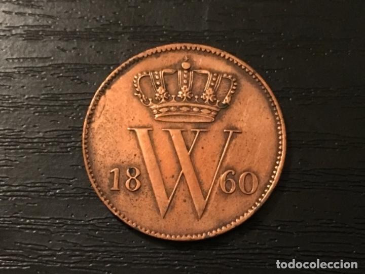 Monedas antiguas de Europa: Moneda 1 cent Holanda 1860 - Foto 1