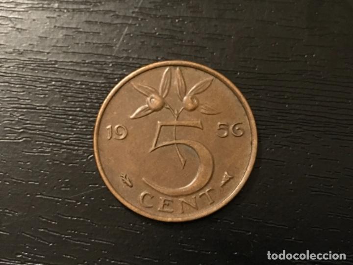 Monedas antiguas de Europa: Moneda 5 c&eacute;ntimos Holanda 1956 - Foto 2