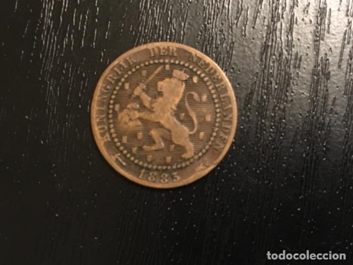 Monedas antiguas de Europa: Moneda 1 cent Holanda 1883 - Foto 2
