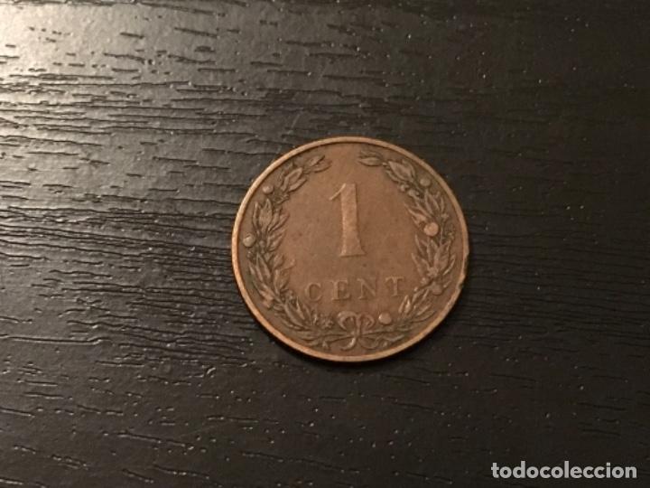 Monedas antiguas de Europa: Moneda 1 cent Holanda 1905 - Foto 2