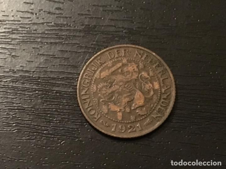 Monedas antiguas de Europa: Moneda 1 cent Holanda 1921 - Foto 1