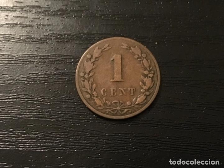 Monedas antiguas de Europa: Moneda 1 centimo Holanda 1883 - Foto 2
