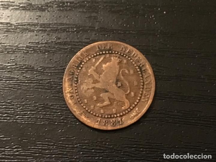 Monedas antiguas de Europa: Moneda 1 centimo Holanda 1881 - Foto 2