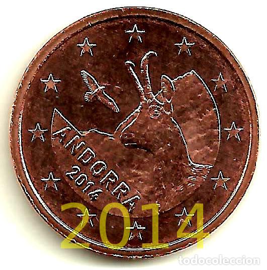 Monedas antiguas de Europa: ANDORRA. 2014. 5 C&Eacute;NTIMOS (SC) - Foto 1