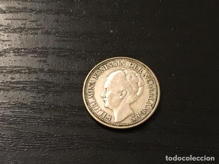 Monedas antiguas de Europa: Moneda 25 cent Holanda 1928 - Foto 2