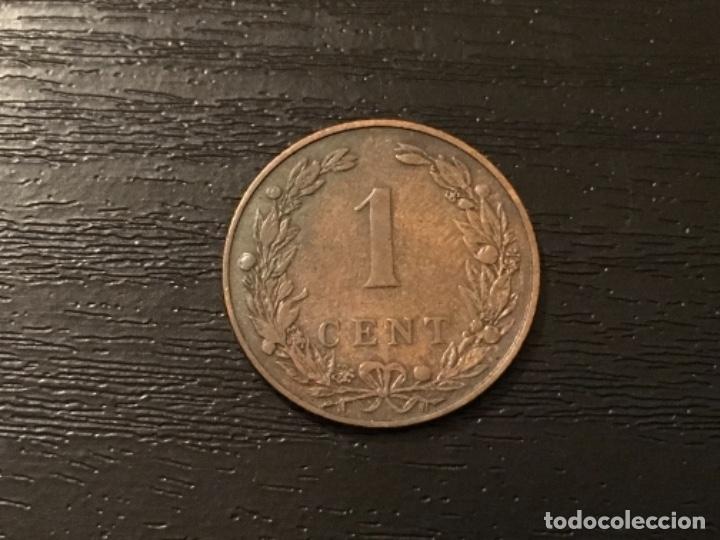 Monedas antiguas de Europa: Moneda 1 cent Holanda 1902 - Foto 2