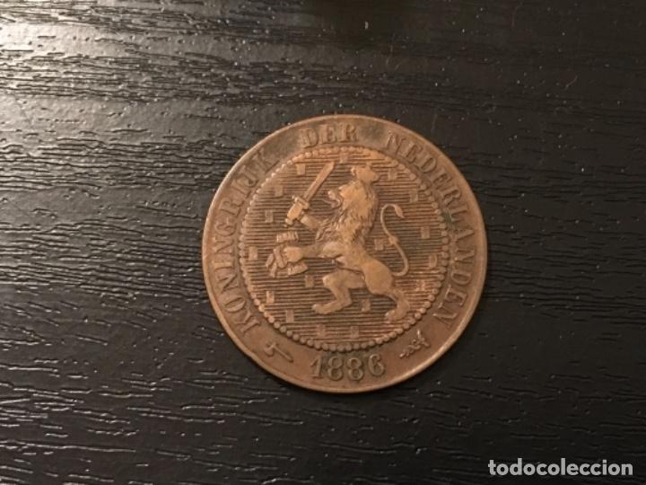 Monedas antiguas de Europa: Moneda 2 1/2 cent Holanda 1886 - Foto 1