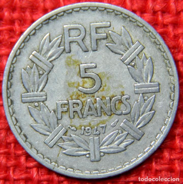 Monedas antiguas de Europa: Francia - 1947 - 5 Francos - Foto 2