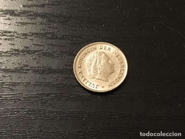 Monedas antiguas de Europa: Moneda 10 cent Holanda 1955 - Foto 2